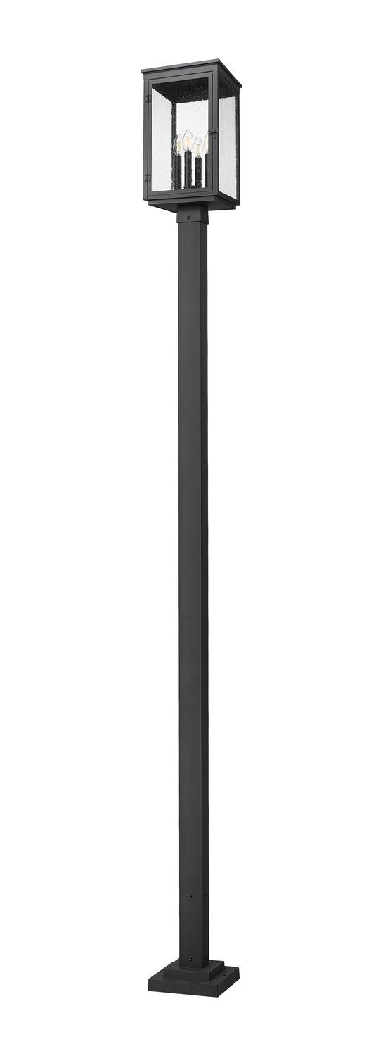Z-LITE HARTWELL OUTDOOR POST MOUNTED FIXTURE | 5019PHBS-536P-BK - Post