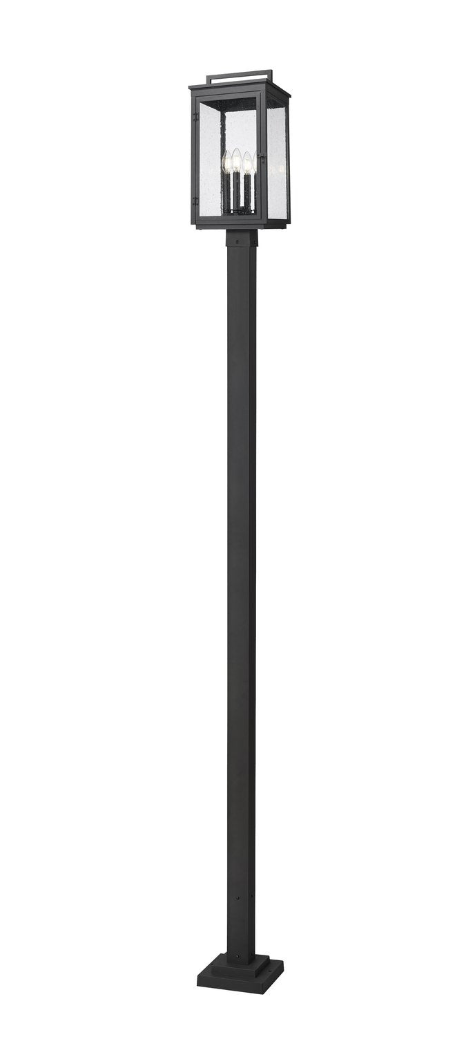 Z-LITE HARTWELL OUTDOOR POST MOUNTED FIXTURE | 5019PHBS-536P-BK - Post