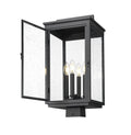 Z-LITE HARTWELL OUTDOOR POST MOUNT FIXTURE | 5019PHBS-BK - Post