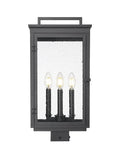 Z-LITE HARTWELL OUTDOOR POST MOUNT FIXTURE | 5019PHBS-BK - Post