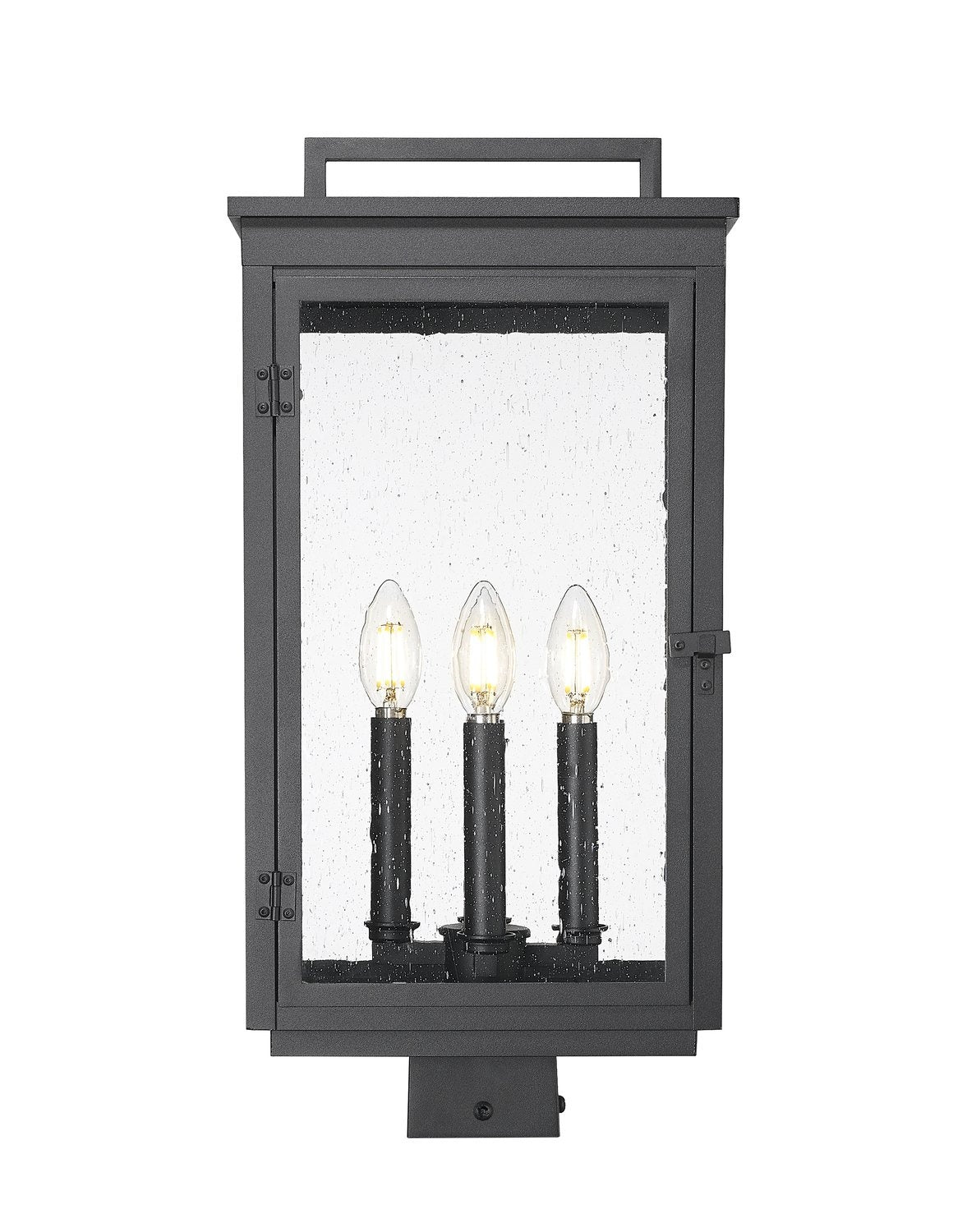 Z-LITE HARTWELL OUTDOOR POST MOUNT FIXTURE | 5019PHBS-BK - Post