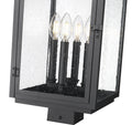 Z-LITE HARTWELL OUTDOOR POST MOUNT FIXTURE | 5019PHBS-BK - Post