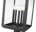Z-LITE HARTWELL OUTDOOR PIER MOUNTED FIXTURE | 5019PHXLR-533PM-BK - Post