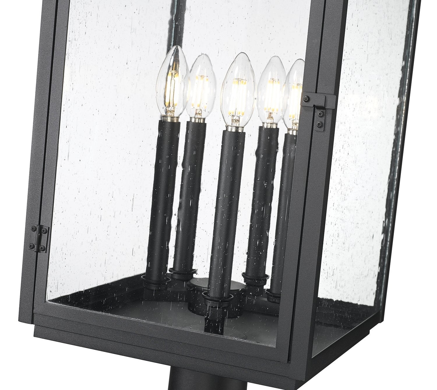 Z-LITE HARTWELL OUTDOOR PIER MOUNTED FIXTURE | 5019PHXLR-533PM-BK - Post