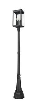 Z-LITE HARTWELL OUTDOOR POST MOUNTED FIXTURE | 5019PHXLR-564P-BK - Post