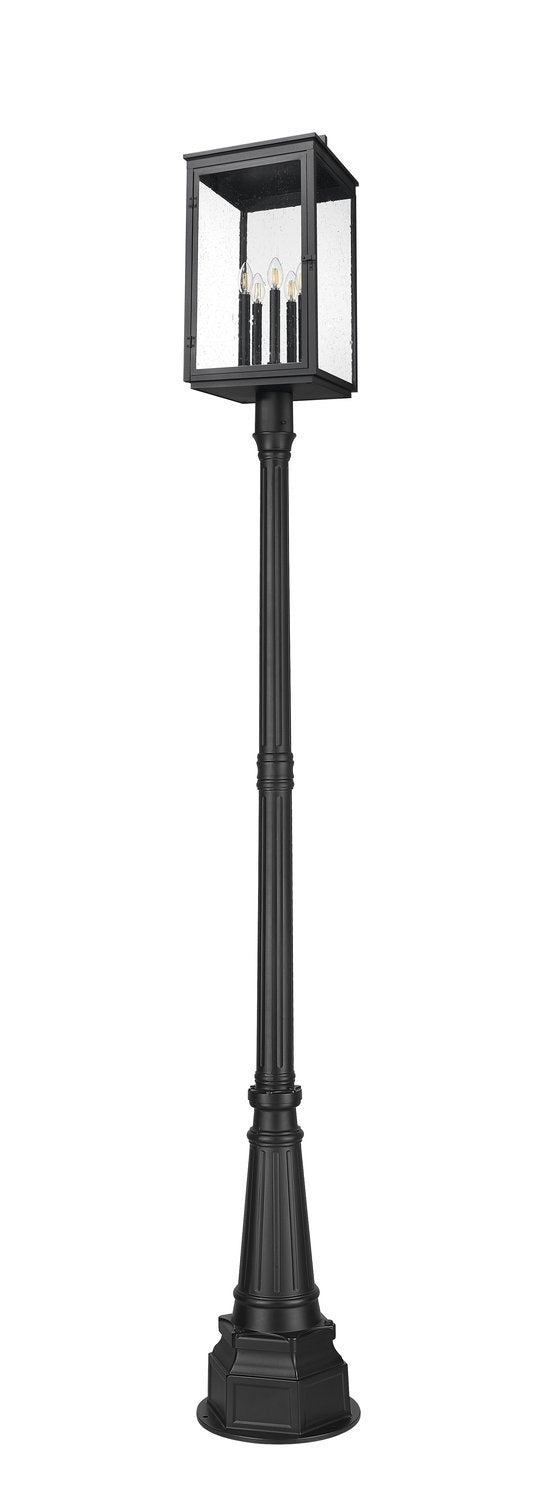 Z-LITE HARTWELL OUTDOOR POST MOUNTED FIXTURE | 5019PHXLR-564P-BK - Post