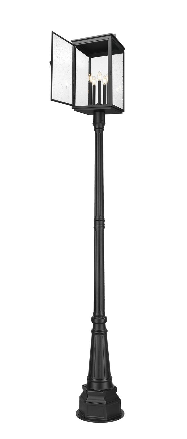 Z-LITE HARTWELL OUTDOOR POST MOUNTED FIXTURE | 5019PHXLR-564P-BK - Post