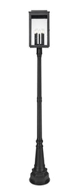 Z-LITE HARTWELL OUTDOOR POST MOUNTED FIXTURE | 5019PHXLR-564P-BK - Post
