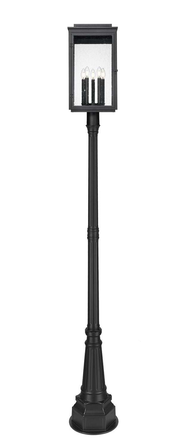 Z-LITE HARTWELL OUTDOOR POST MOUNTED FIXTURE | 5019PHXLR-564P-BK - Post