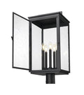 Z-LITE HARTWELL OUTDOOR POST MOUNT FIXTURE | 5019PHXLR-BK - Post