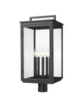 Z-LITE HARTWELL OUTDOOR POST MOUNT FIXTURE | 5019PHXLR-BK - Post