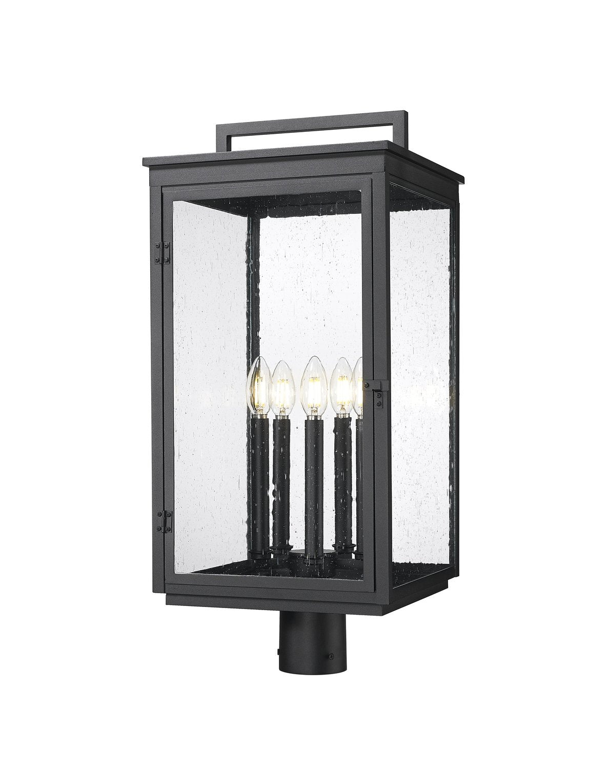 Z-LITE HARTWELL OUTDOOR POST MOUNT FIXTURE | 5019PHXLR-BK - Post