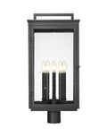 Z-LITE HARTWELL OUTDOOR POST MOUNT FIXTURE | 5019PHXLR-BK - Post