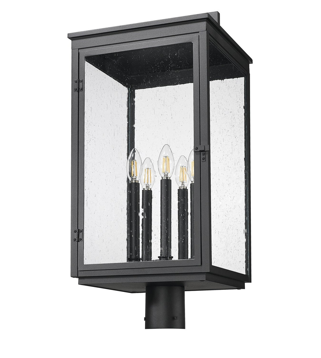 Z-LITE HARTWELL OUTDOOR POST MOUNT FIXTURE | 5019PHXLR-BK - Post