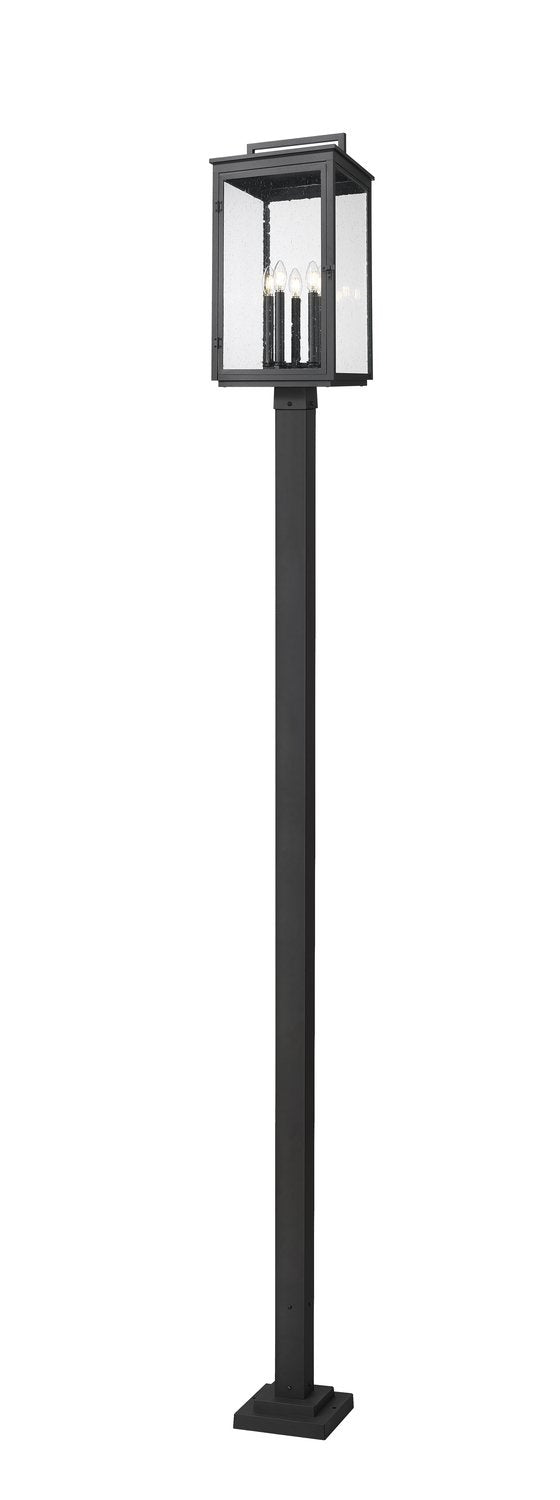 Z-LITE HARTWELL OUTDOOR POST MOUNTED FIXTURE | 5019PHXLS-536P-BK - Post