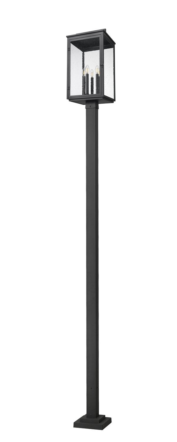 Z-LITE HARTWELL OUTDOOR POST MOUNTED FIXTURE | 5019PHXLS-536P-BK - Post