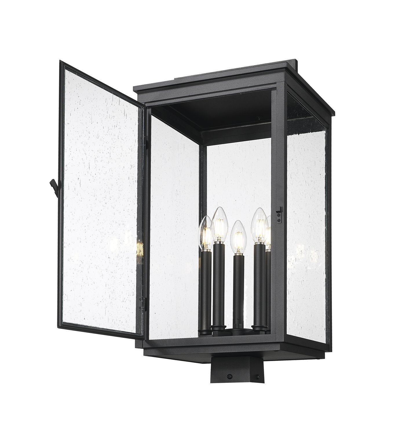 Z-LITE HARTWELL OUTDOOR POST MOUNT FIXTURE | 5019PHXLS-BK - Post