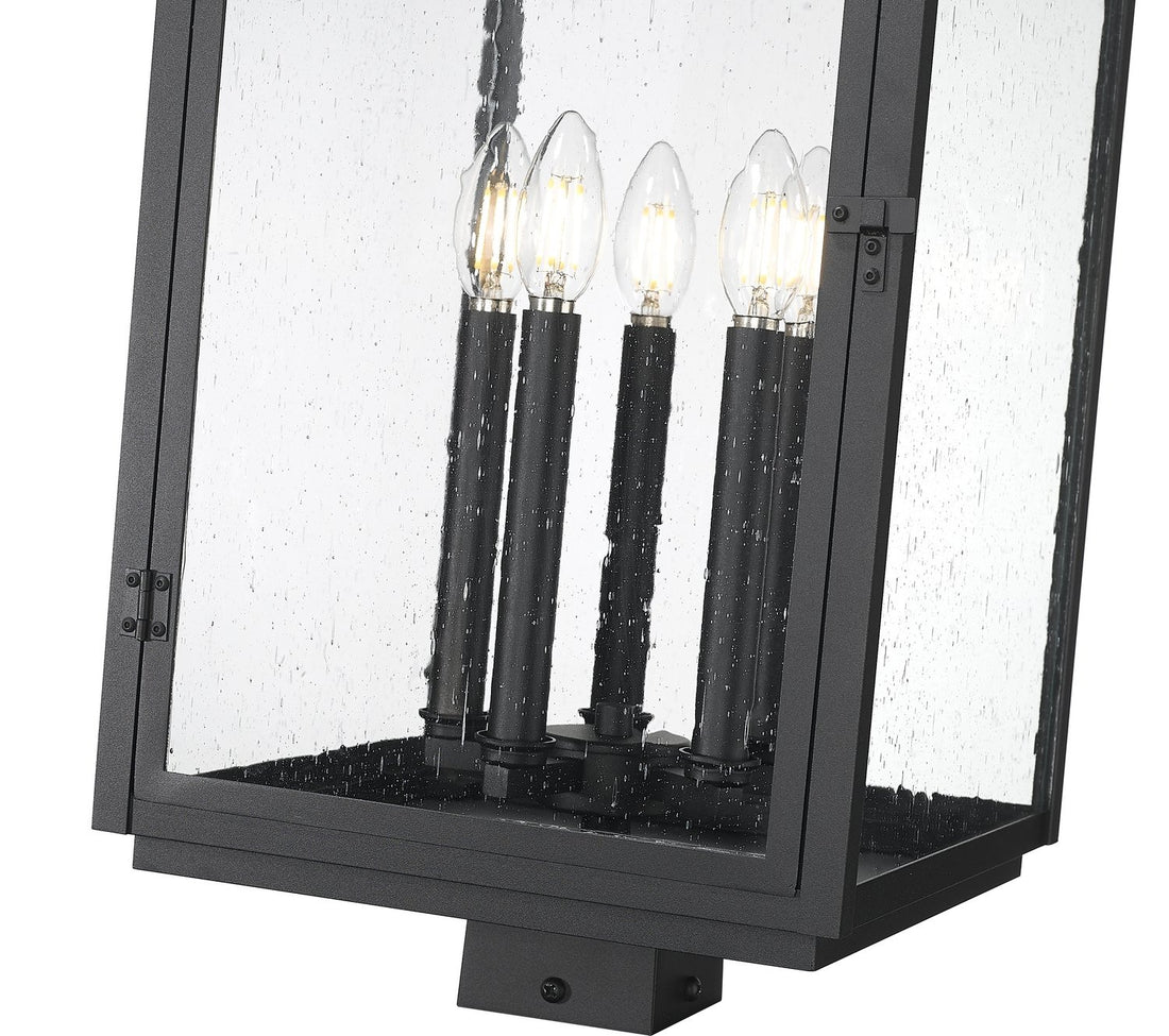 Z-LITE HARTWELL OUTDOOR POST MOUNT FIXTURE | 5019PHXLS-BK - Post