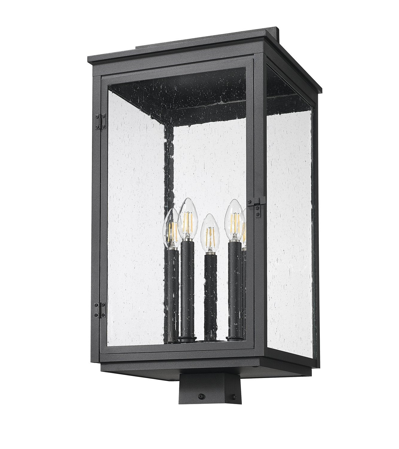 Z-LITE HARTWELL OUTDOOR POST MOUNT FIXTURE | 5019PHXLS-BK - Post