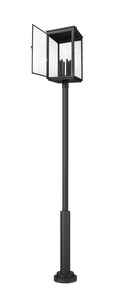Z-LITE HARTWELL OUTDOOR POST MOUNTED FIXTURE | 5019PHXXLR-5010P-BK - Post