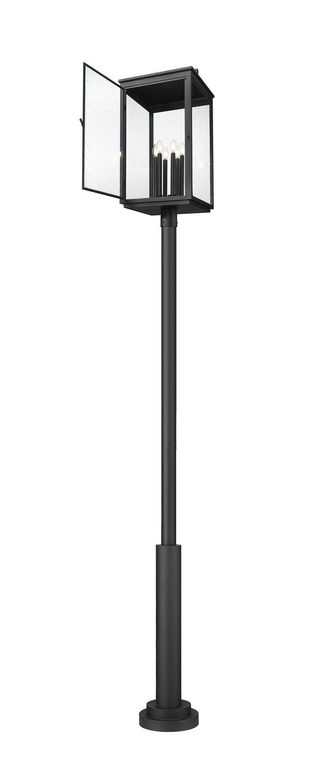 Z-LITE HARTWELL OUTDOOR POST MOUNTED FIXTURE | 5019PHXXLR-5010P-BK - Post