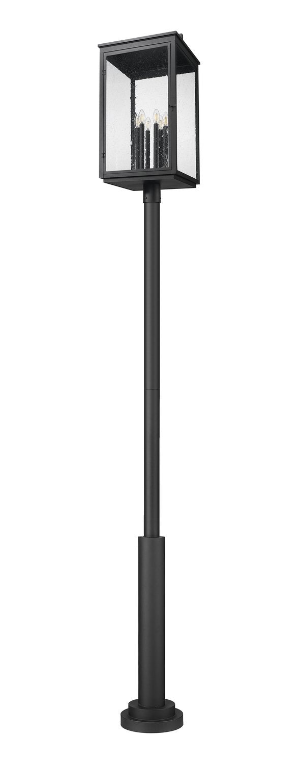 Z-LITE HARTWELL OUTDOOR POST MOUNTED FIXTURE | 5019PHXXLR-5010P-BK - Post