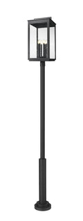 Z-LITE HARTWELL OUTDOOR POST MOUNTED FIXTURE | 5019PHXXLR-5010P-BK - Post