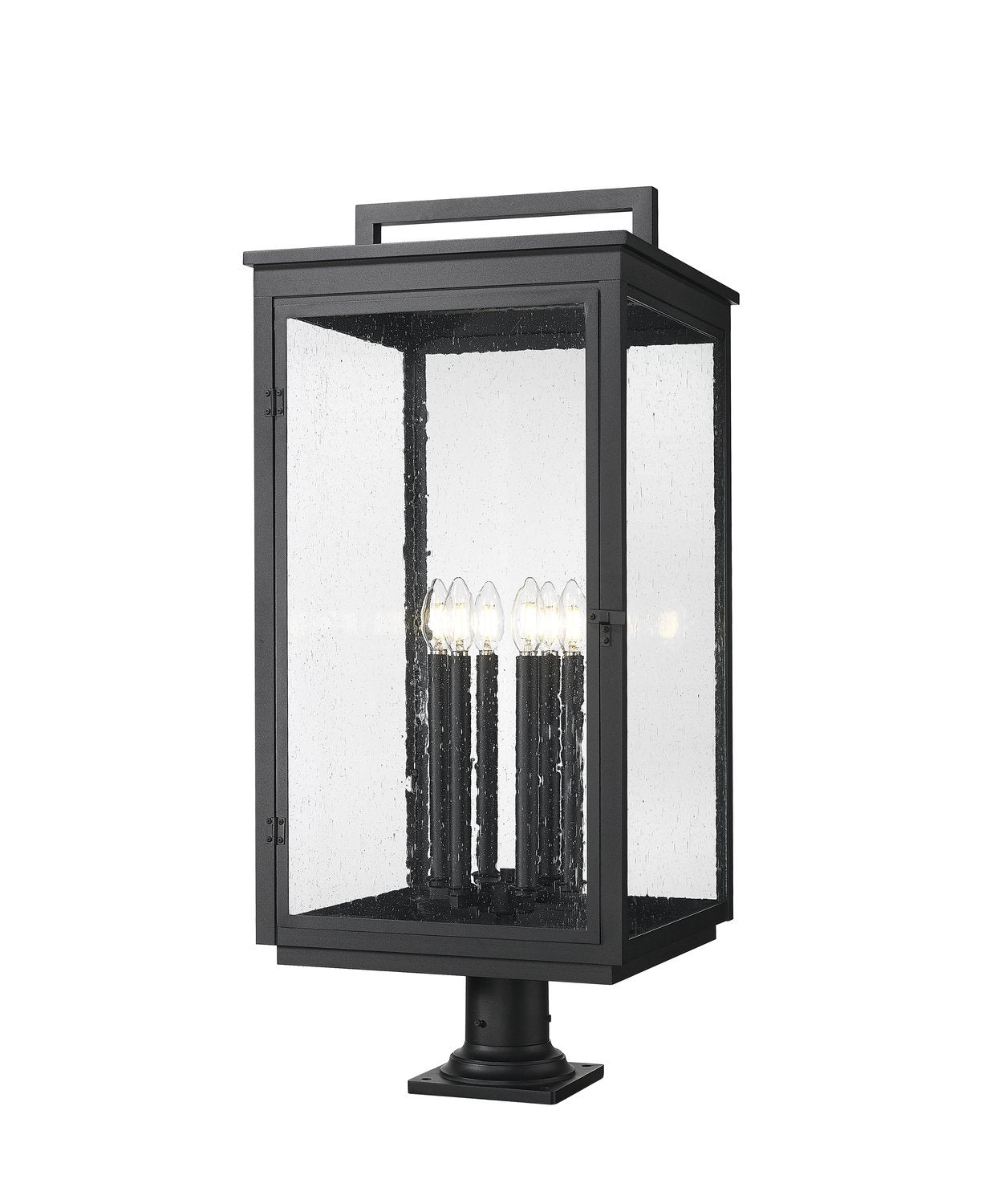 Z-LITE HARTWELL OUTDOOR PIER MOUNTED FIXTURE | 5019PHXXLR-533PM-BK - Post