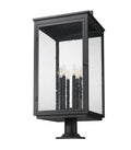 Z-LITE HARTWELL OUTDOOR PIER MOUNTED FIXTURE | 5019PHXXLR-533PM-BK - Post