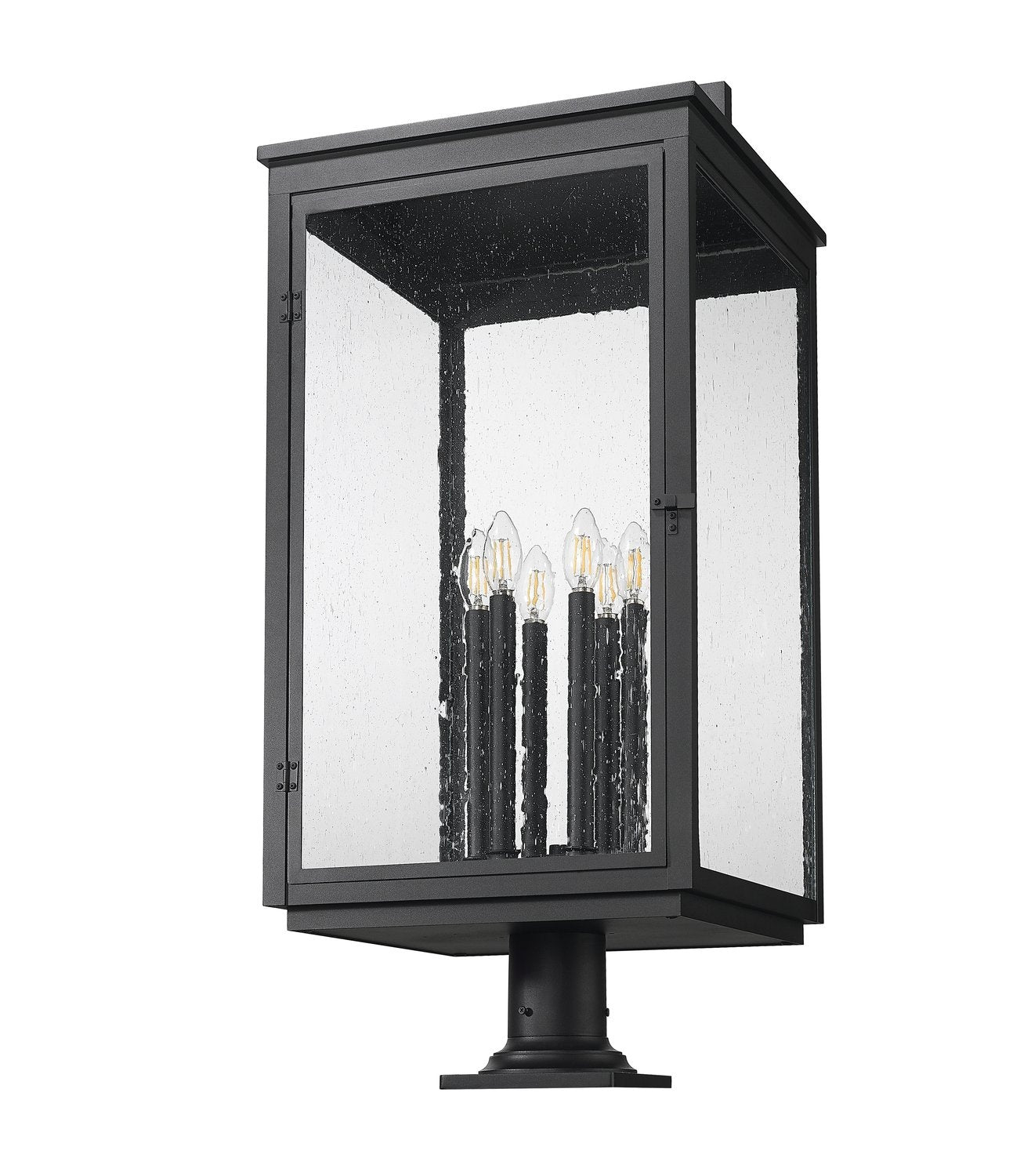 Z-LITE HARTWELL OUTDOOR PIER MOUNTED FIXTURE | 5019PHXXLR-533PM-BK - Post