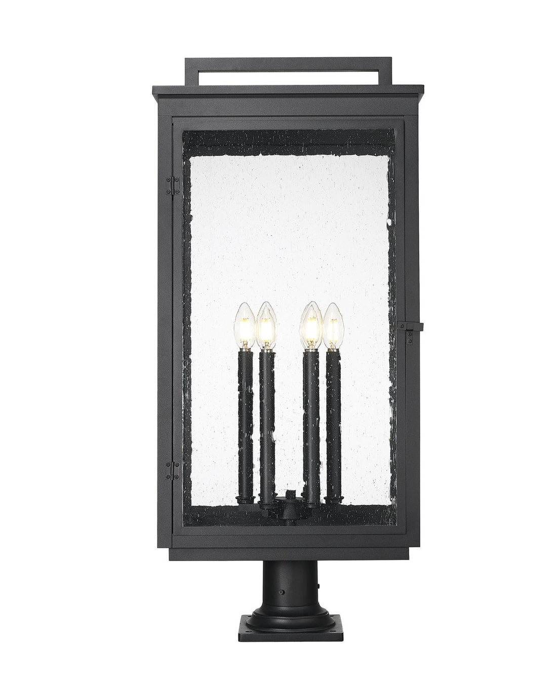 Z-LITE HARTWELL OUTDOOR PIER MOUNTED FIXTURE | 5019PHXXLR-533PM-BK - Post