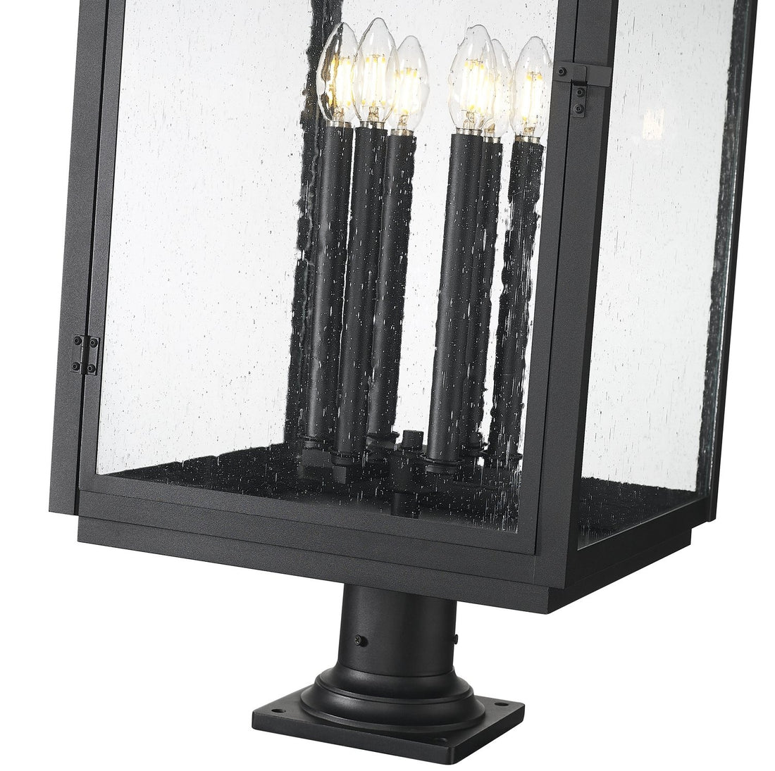 Z-LITE HARTWELL OUTDOOR PIER MOUNTED FIXTURE | 5019PHXXLR-533PM-BK - Post