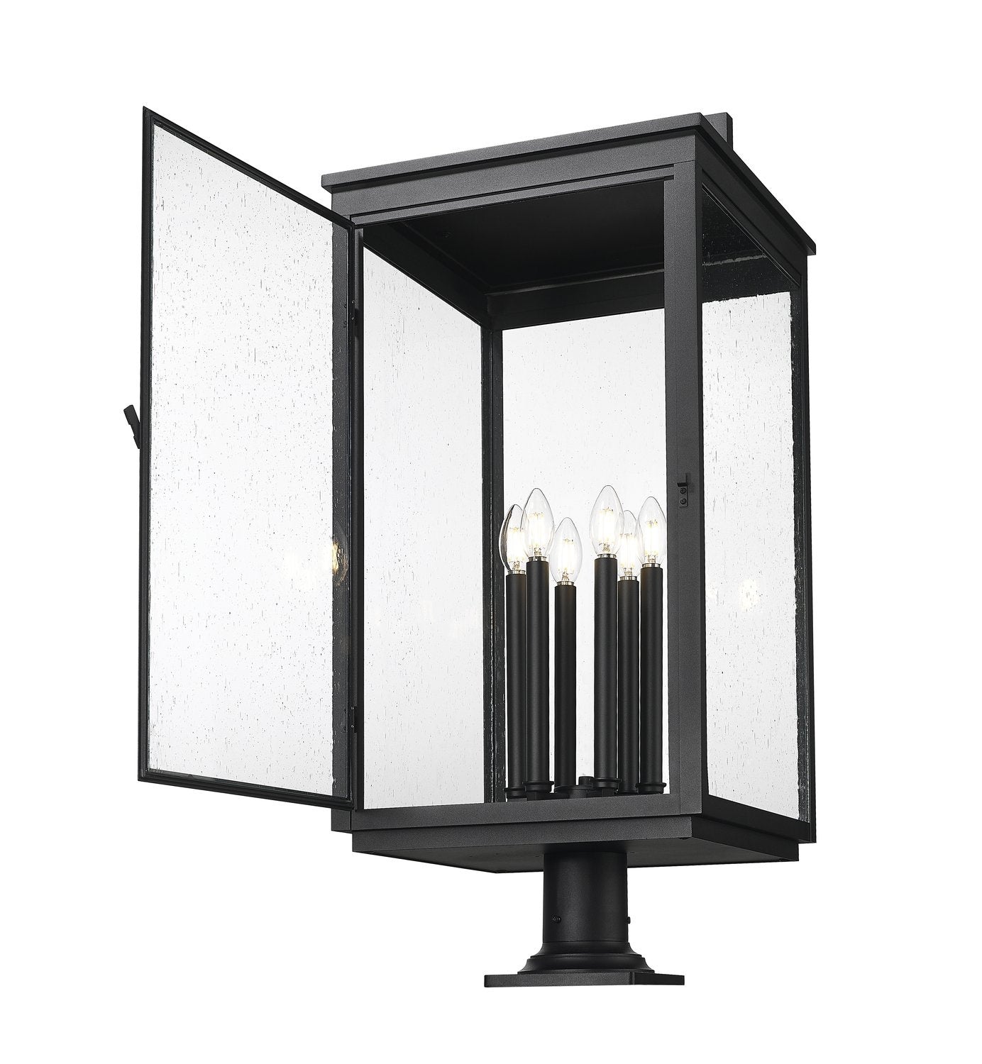 Z-LITE HARTWELL OUTDOOR PIER MOUNTED FIXTURE | 5019PHXXLR-533PM-BK - Post