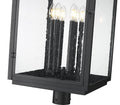 Z-LITE HARTWELL OUTDOOR POST MOUNT FIXTURE | 5019PHXXLR-BK - Post
