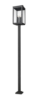 Z-LITE HARTWELL OUTDOOR POST MOUNTED FIXTURE | 5019PHXXLS-536P-BK - Post