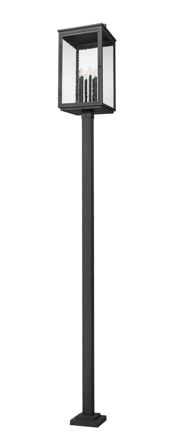 Z-LITE HARTWELL OUTDOOR POST MOUNTED FIXTURE | 5019PHXXLS-536P-BK - Post