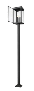 Z-LITE HARTWELL OUTDOOR POST MOUNTED FIXTURE | 5019PHXXLS-536P-BK - Post