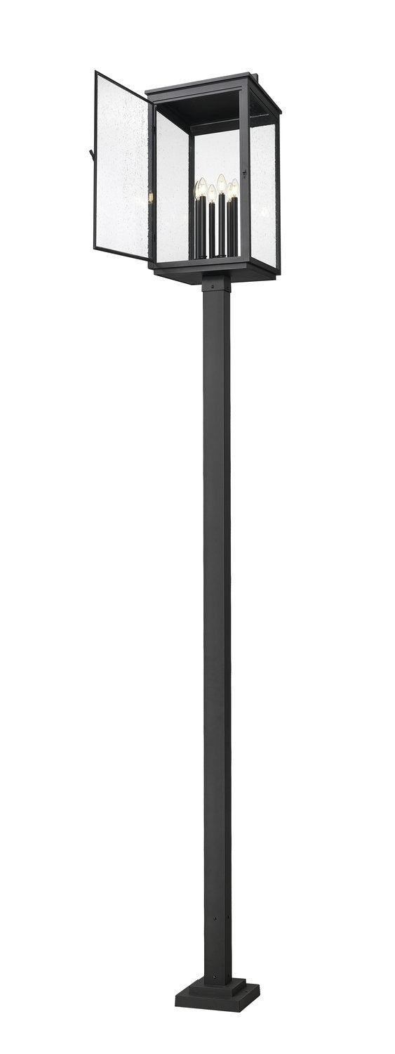 Z-LITE HARTWELL OUTDOOR POST MOUNTED FIXTURE | 5019PHXXLS-536P-BK - Post