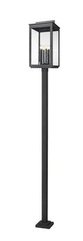 Z-LITE HARTWELL OUTDOOR POST MOUNTED FIXTURE | 5019PHXXLS-536P-BK - Post