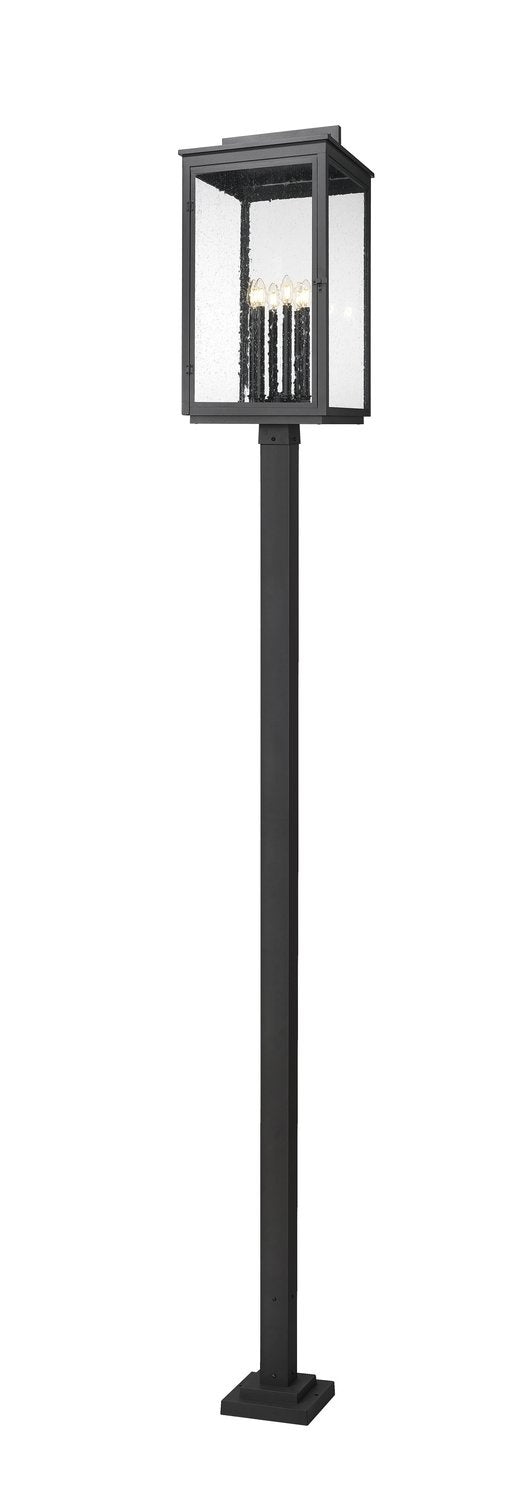 Z-LITE HARTWELL OUTDOOR POST MOUNTED FIXTURE | 5019PHXXLS-536P-BK - Post