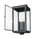 Z-LITE HARTWELL OUTDOOR POST MOUNT FIXTURE | 5019PHXXLS-BK - Post