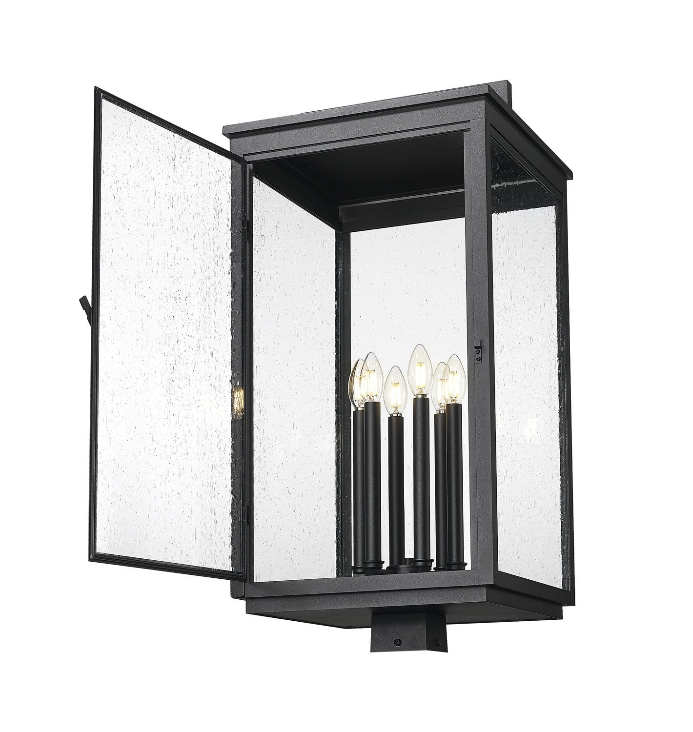 Z-LITE HARTWELL OUTDOOR POST MOUNT FIXTURE | 5019PHXXLS-BK - Post