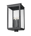 Z-LITE HARTWELL OUTDOOR POST MOUNT FIXTURE | 5019PHXXLS-BK - Post