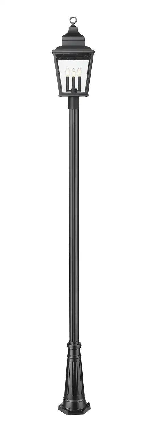 Z-LITE RAPHAEL OUTDOOR POST MOUNTED FIXTURE - COASTAL | 5029PHBR-5011P-BK - Post