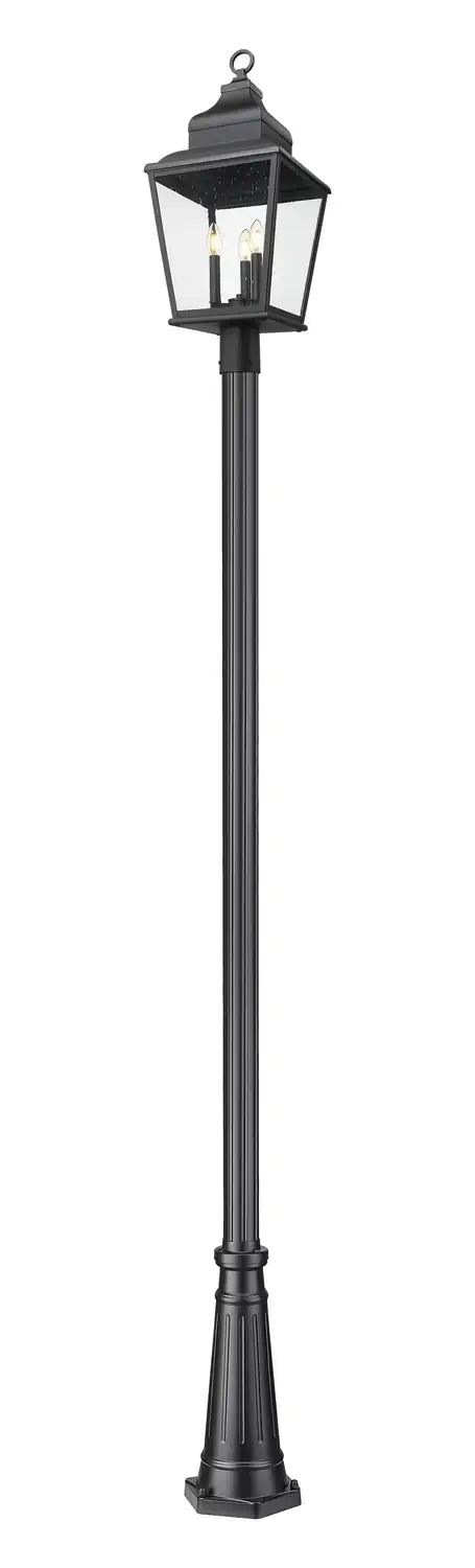 Z-LITE RAPHAEL OUTDOOR POST MOUNTED FIXTURE - COASTAL | 5029PHBR-5011P-BK - Post