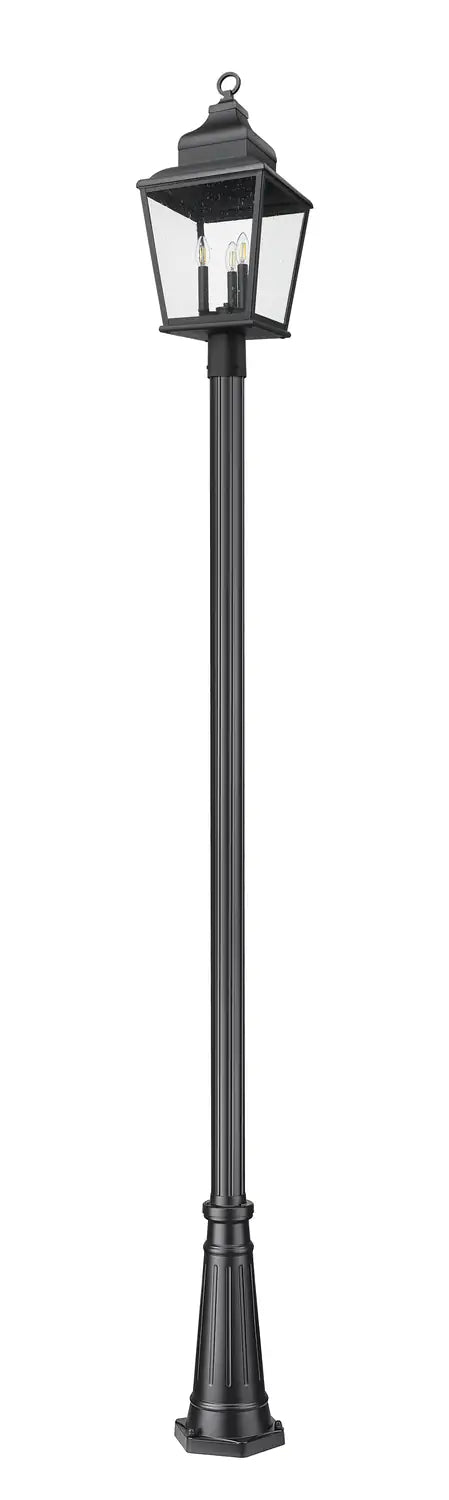 Z-LITE RAPHAEL OUTDOOR POST MOUNTED FIXTURE - COASTAL | 5029PHBR-5011P-BK - Post