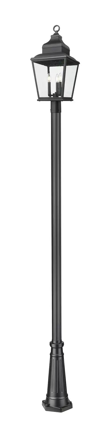 Z-LITE RAPHAEL OUTDOOR POST MOUNTED FIXTURE - COASTAL | 5029PHBR-5011P-BK - Post