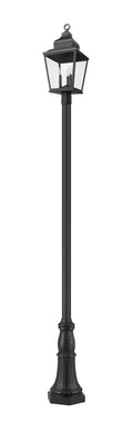 Z-LITE RAPHAEL OUTDOOR POST MOUNTED FIXTURE | 5029PHBR-518P-BK - Post