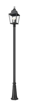 Z-LITE RAPHAEL OUTDOOR POST MOUNTED FIXTURE | 5029PHBR-519P-BK - Post
