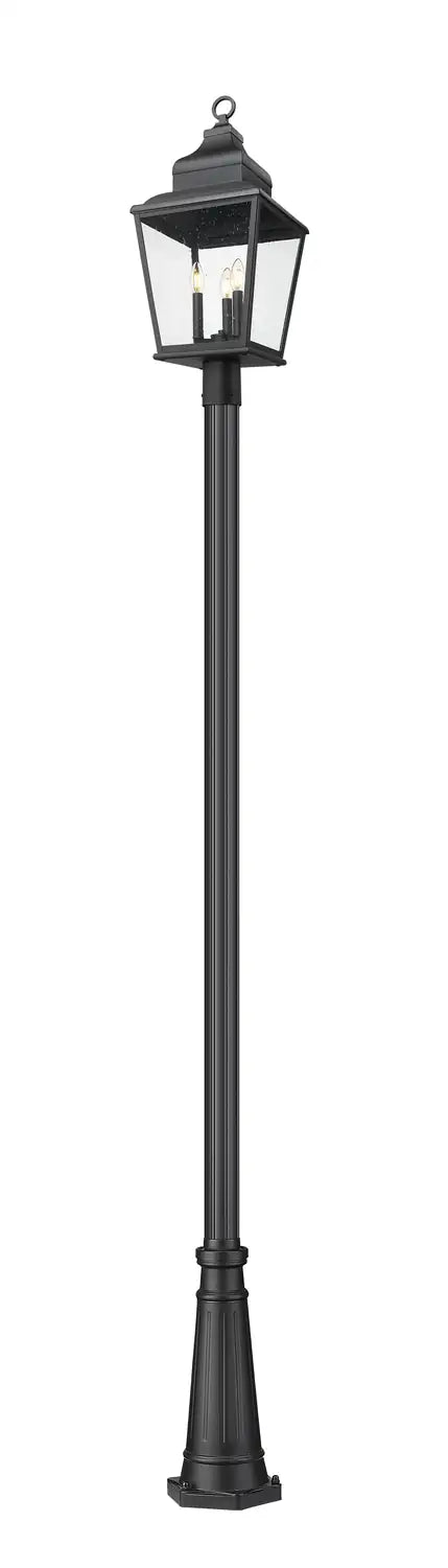 Z-LITE RAPHAEL OUTDOOR POST MOUNTED FIXTURE | 5029PHBR-519P-BK - Post
